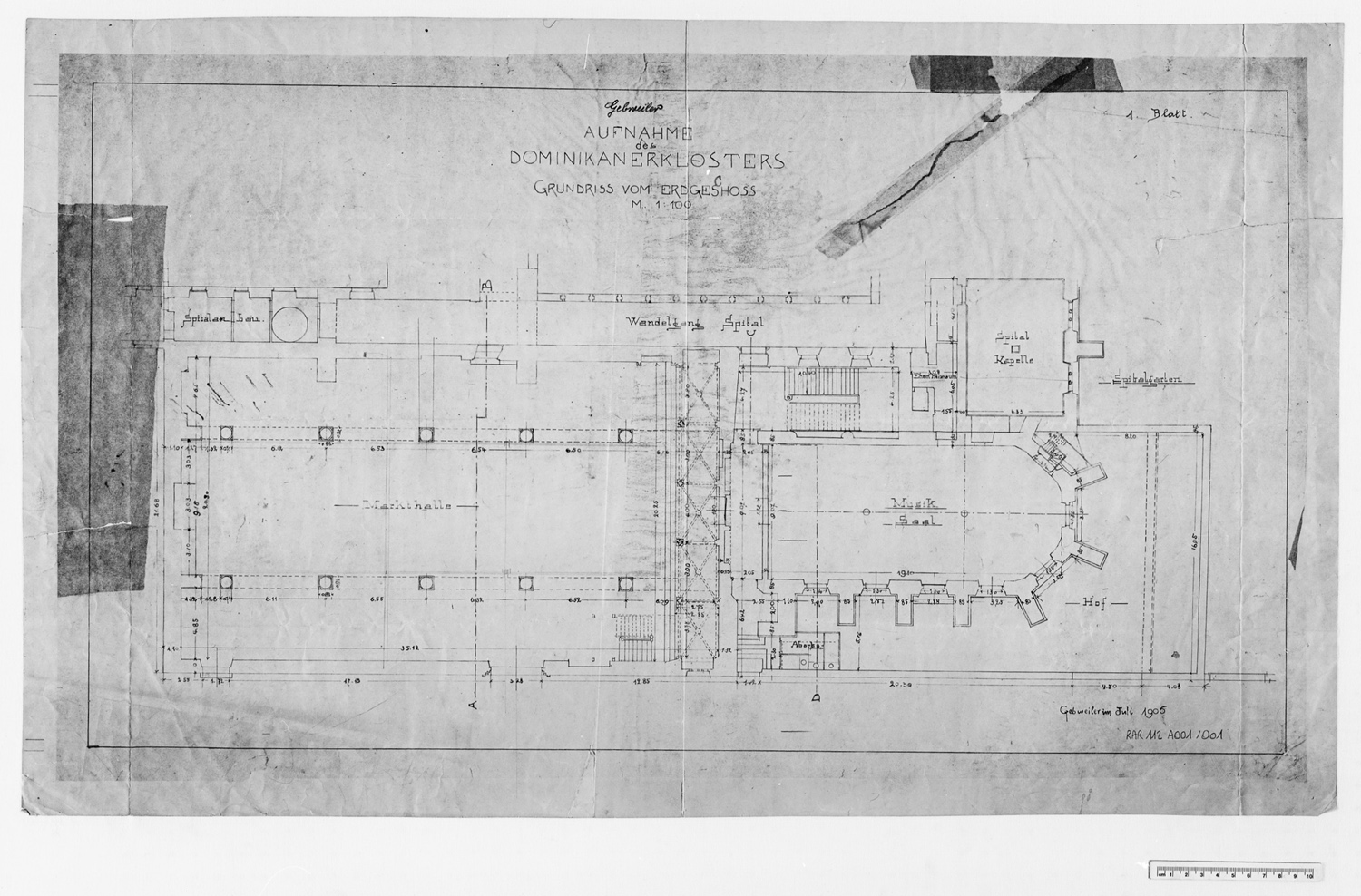 Plan de masse de l’église.