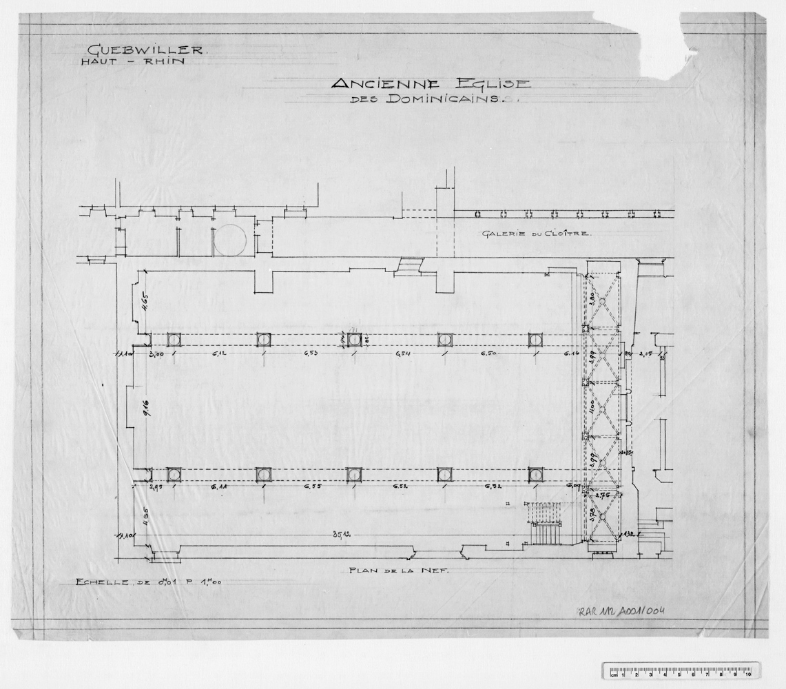 Plan de masse de l’église.