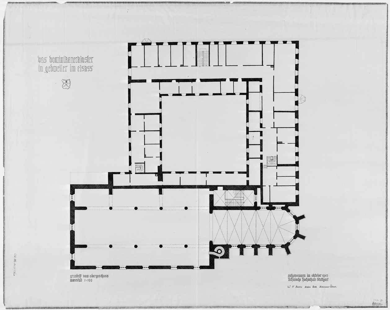 Plan de masse du premier étage.