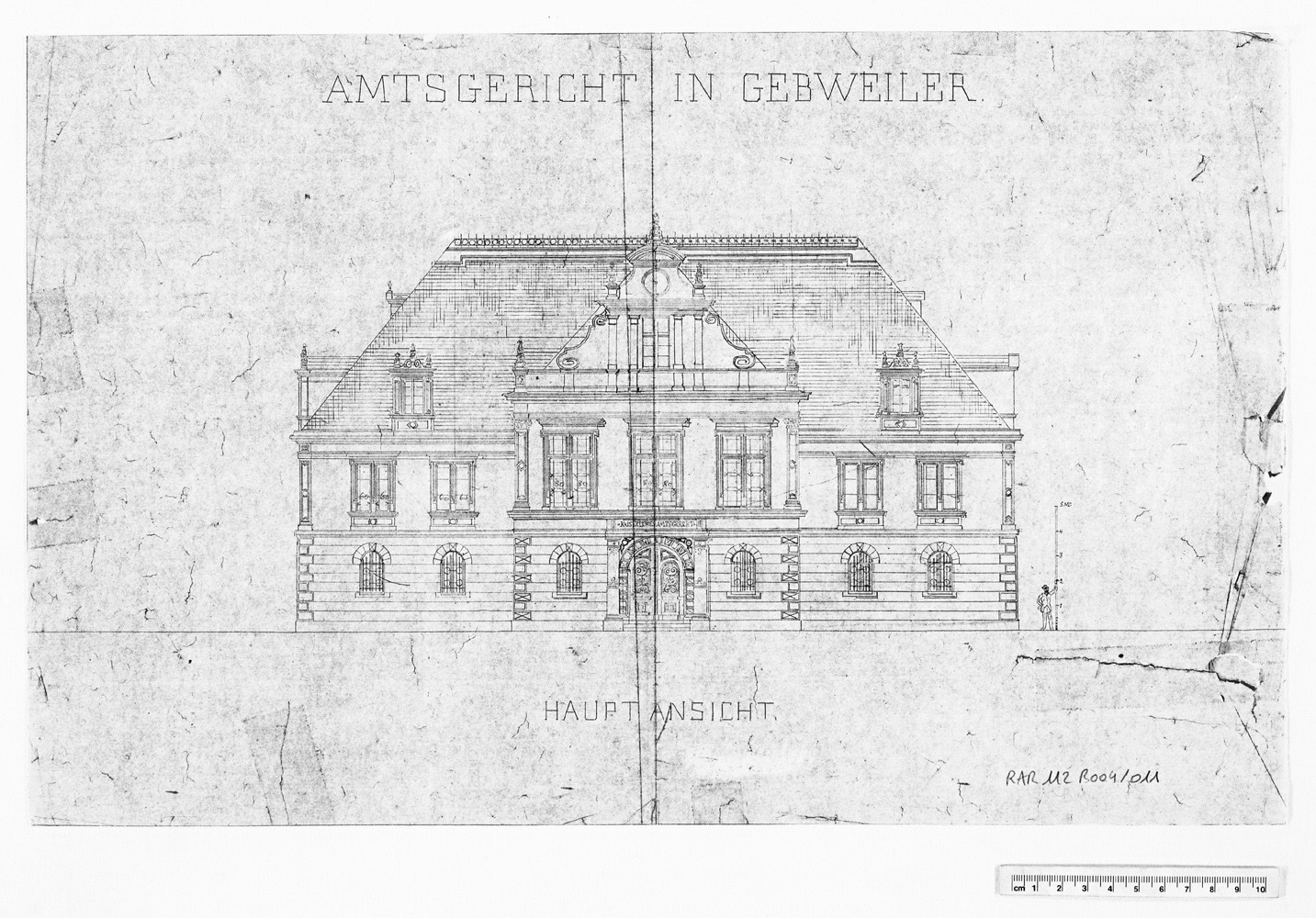 Elévation de la façade principale.