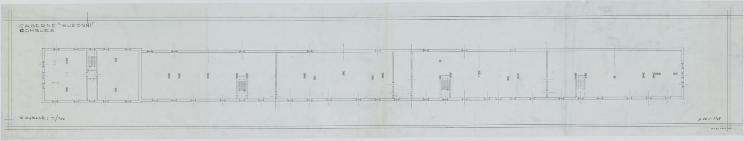 Plan de masse des combles