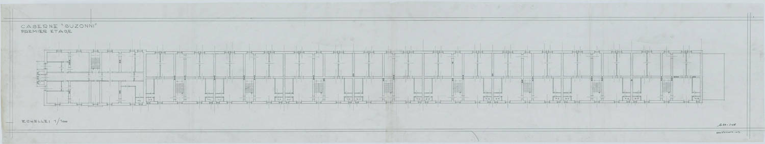 Plan de masse du premier étage.
