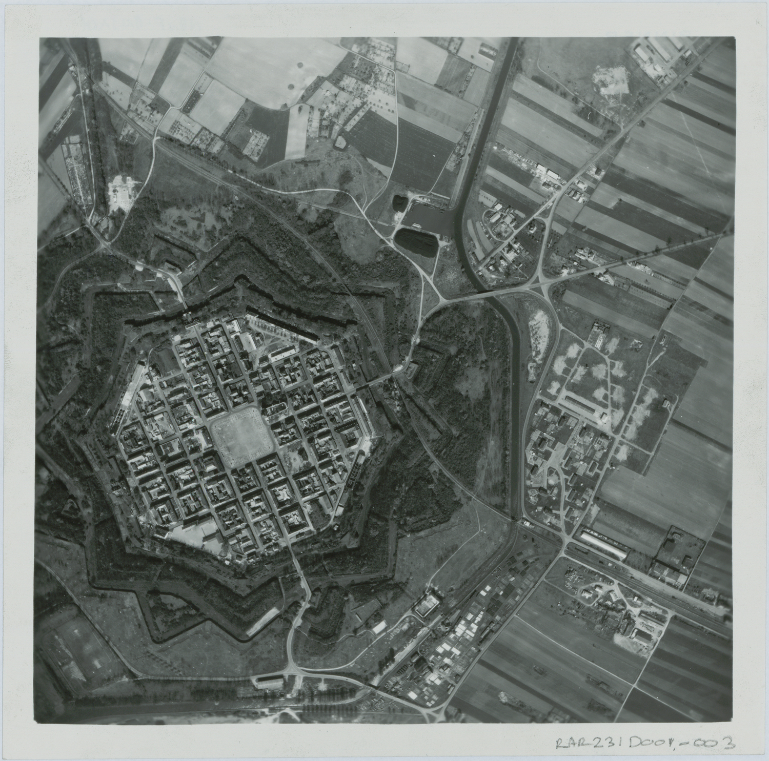 Vue aérienne.