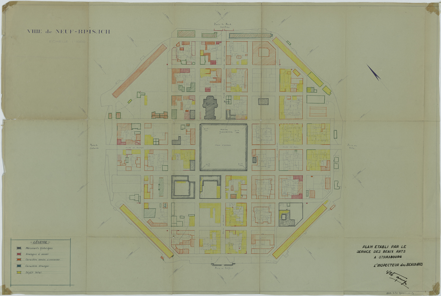 Dommages de guerre, plan d’ensemble.