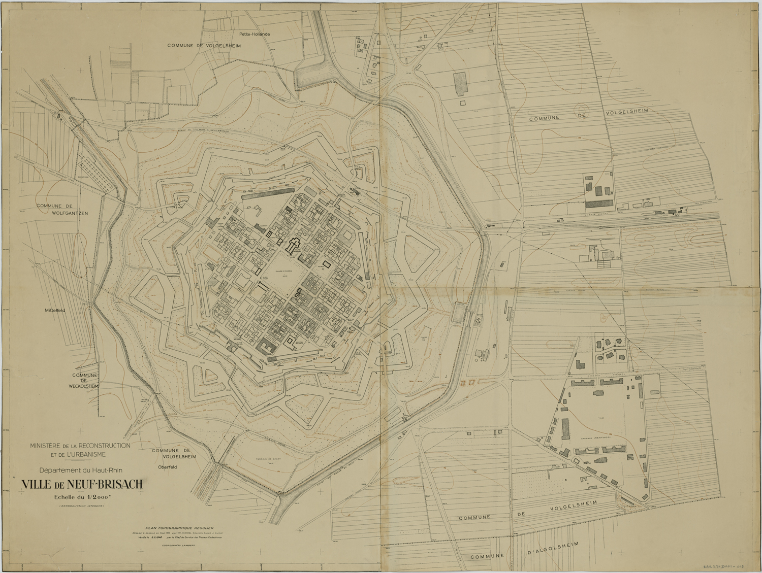 Plan topographique.