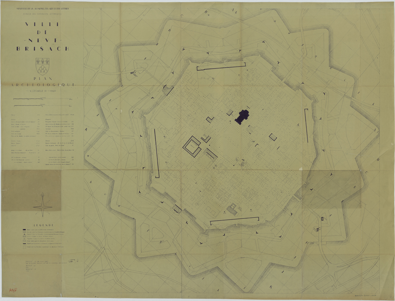 Plan archéologique.