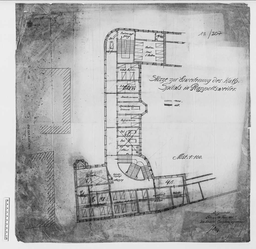 Projet d’agrandissement, plan.