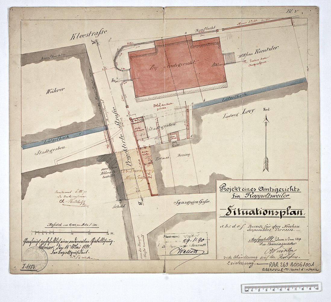 Projet de construction, plan de situation.