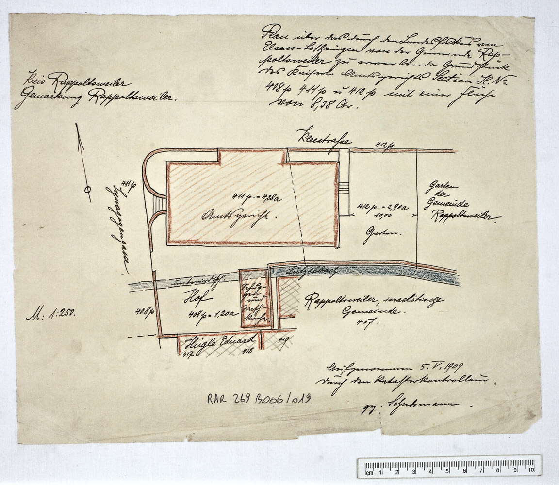 Projet de construction, plan de situation.