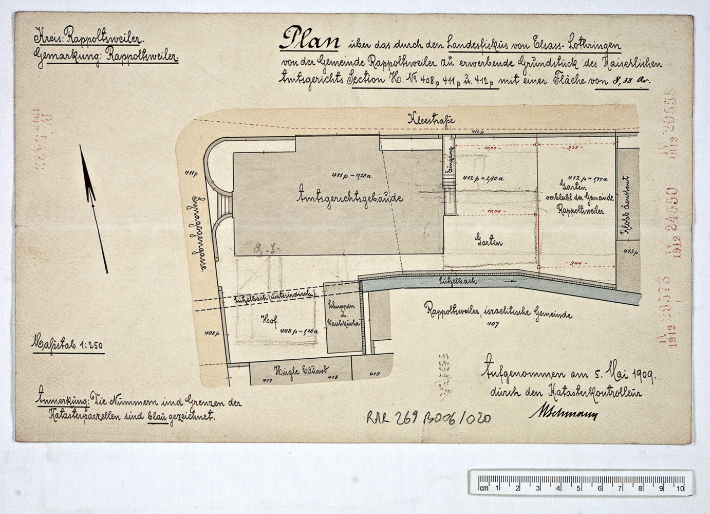 Projet de construction, plan de situation.