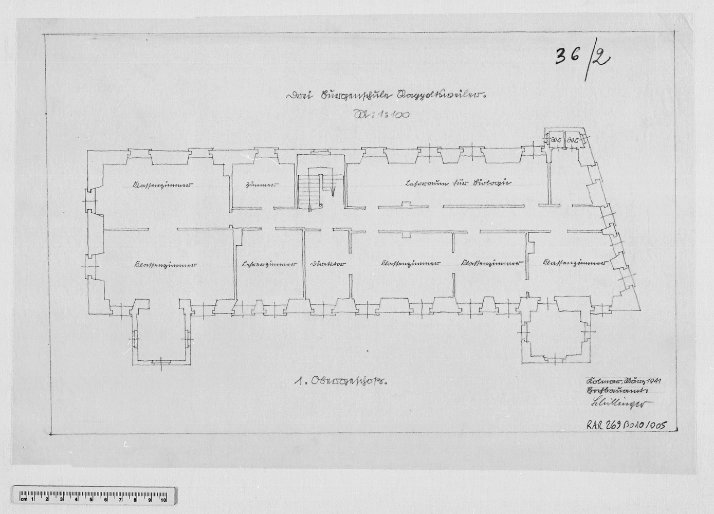 Plan du premier étage.