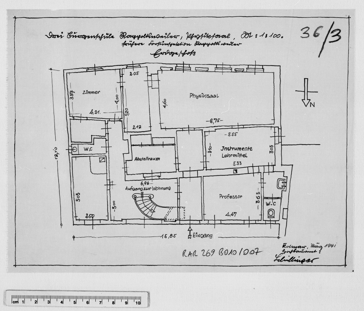 Annexe sud, plan du rez-de-chaussée.