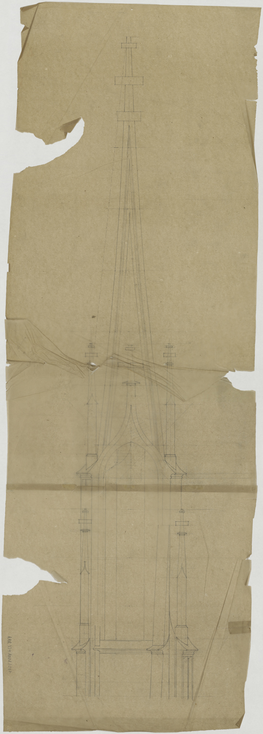 Elévation du clocheton occidental.