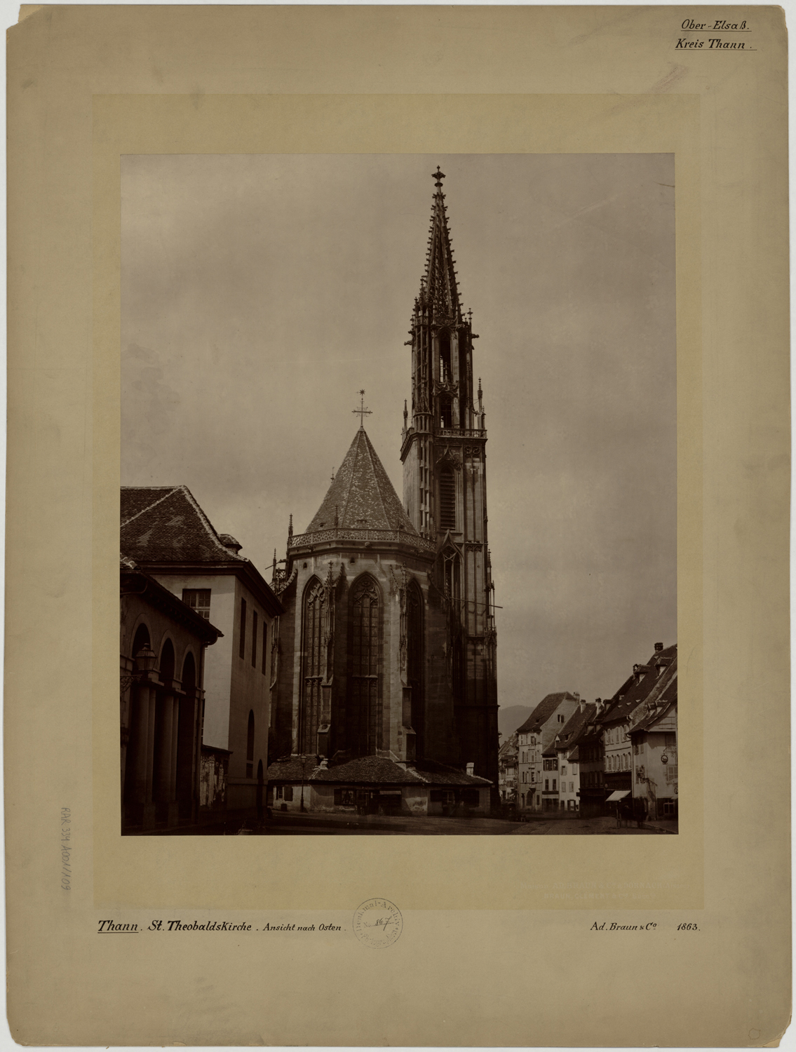 Vue d’ensemble du chevet.
