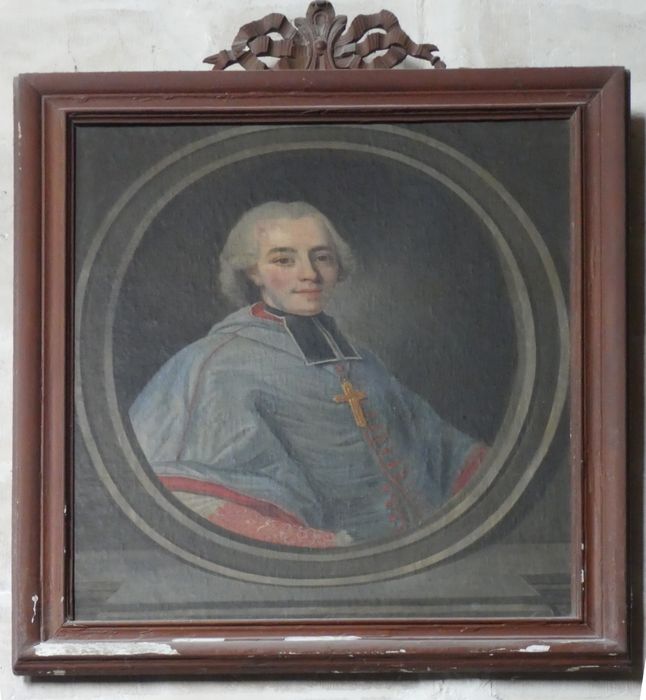 tableau et son cadre : Portrait de Mgr Louis-André de Grimaldi