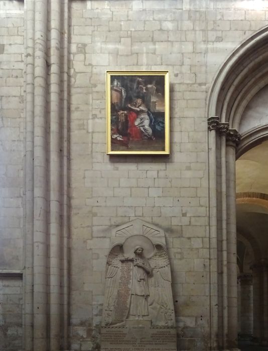tableau et son cadre : Marie-Madeleine renonçant aux vanités du monde