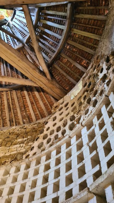 vue partielle des trous de boulin