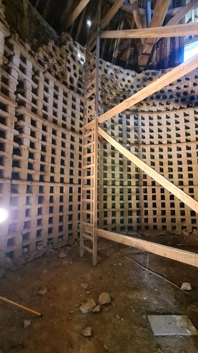 vue partielle des trous de boulin