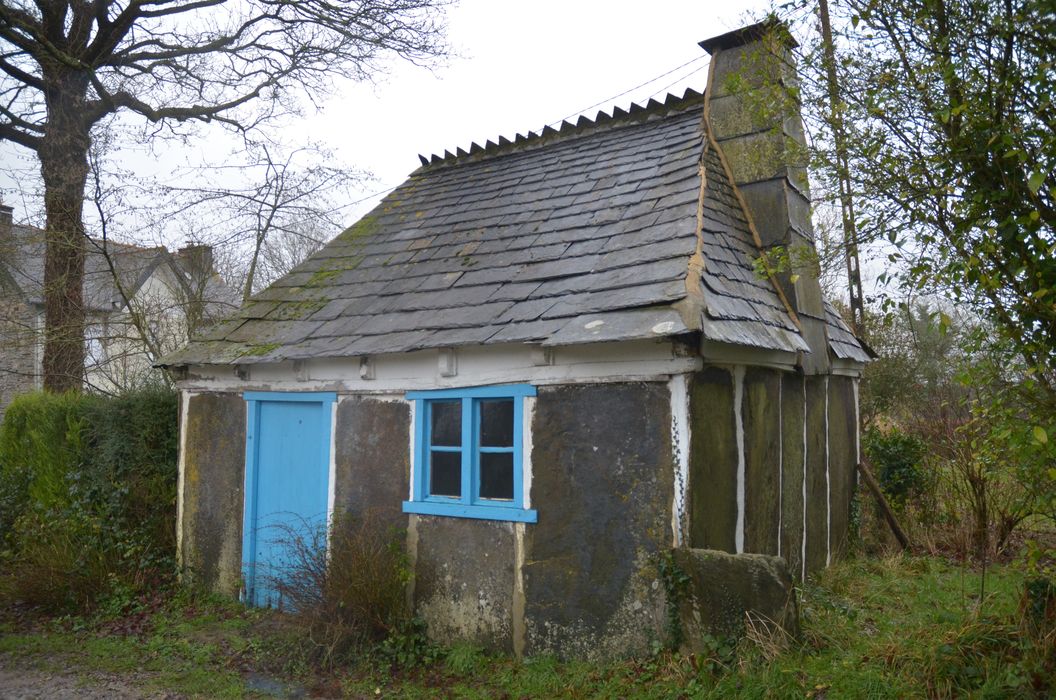 Ancienne maison d'ouvrier carrier, dite Loge Michel : Vue générale, façade antérieure