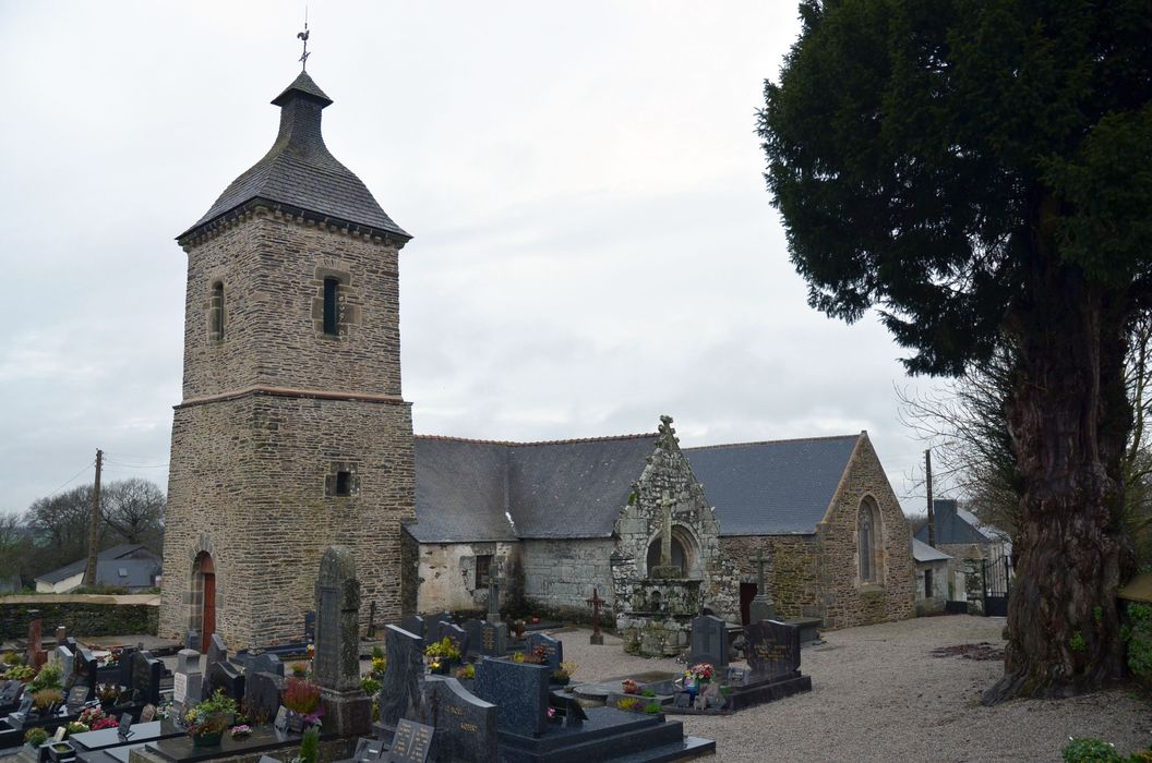 Chapelle Notre-Dame de Rosquelfen : Vue générale depuis le sud-ouest