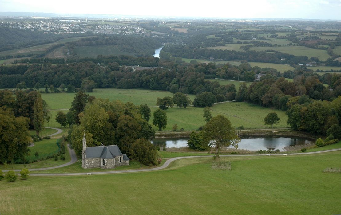 Domaine de Trévarez : Parc paysager depuis la terrasse du château