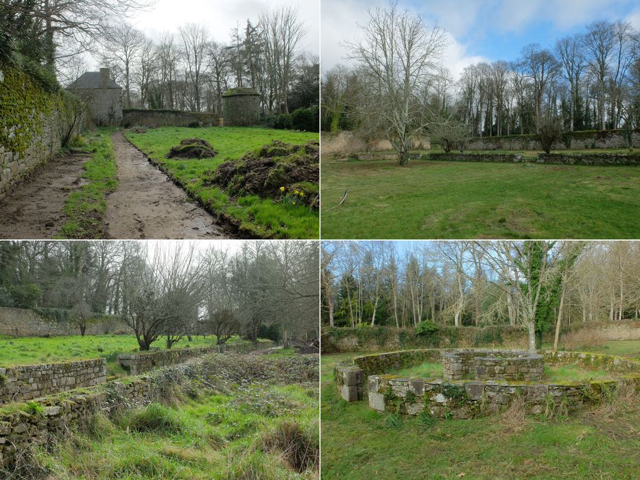 vue partielle de plusieurs aspects du parc ou du jardin