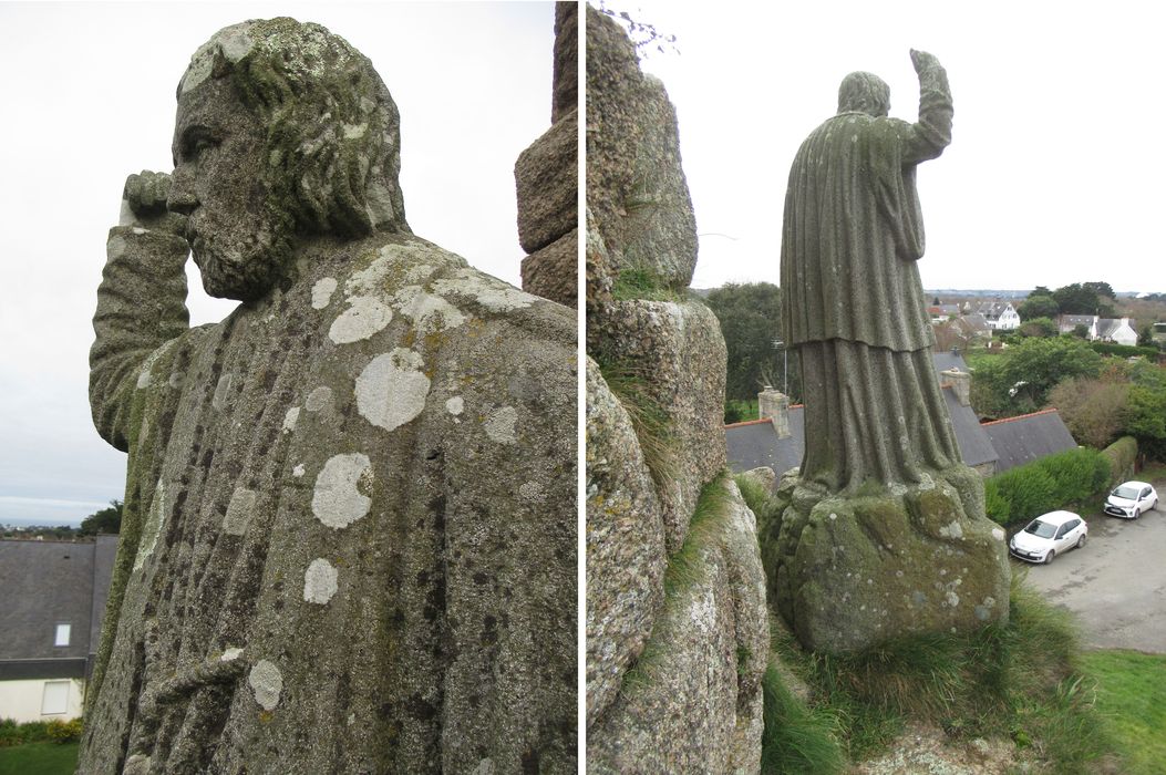 statue : Saint François-Xavier, détails