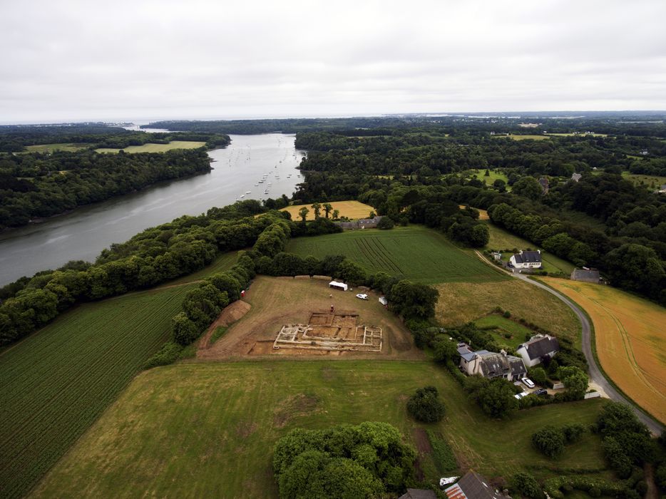 vue aérienne de l’ensemble du site