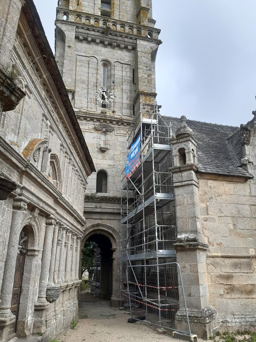 clocher, élévation sud, vue partielle