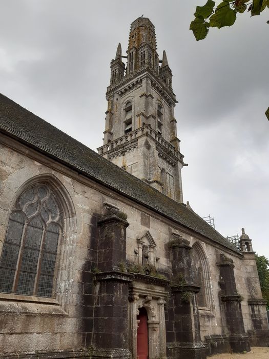 façade latérale nord, vue partielle