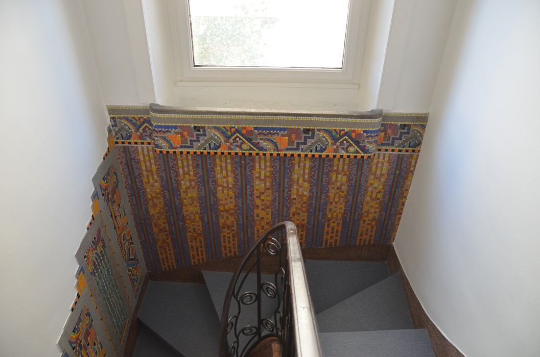 escalier, détail des mosaïques