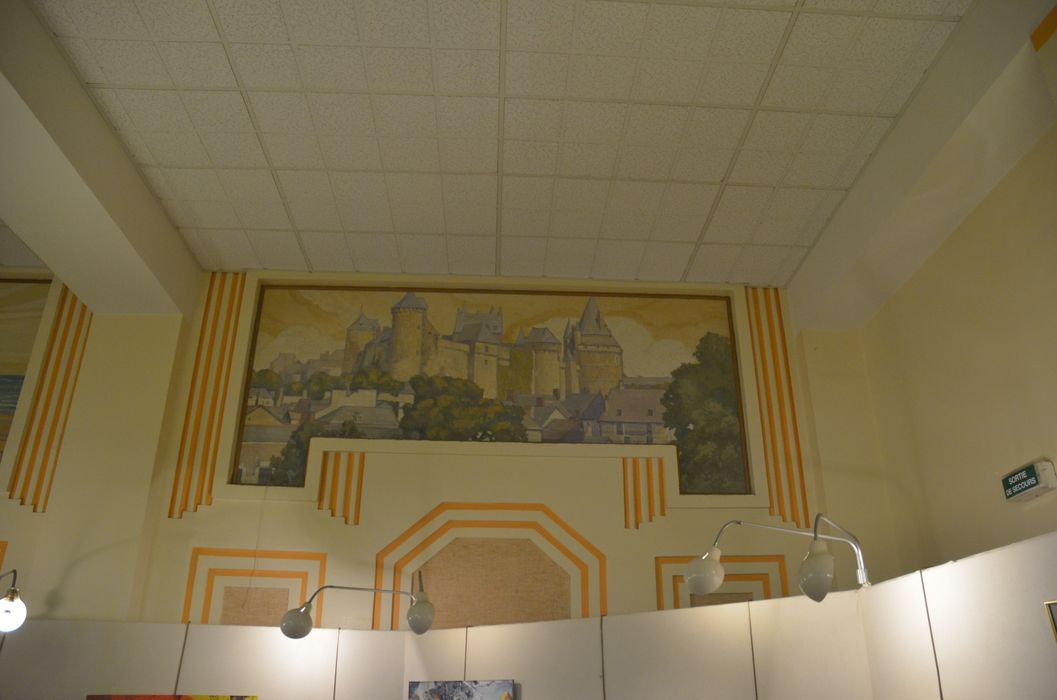 ancienne salle à manger, détail du décor peint