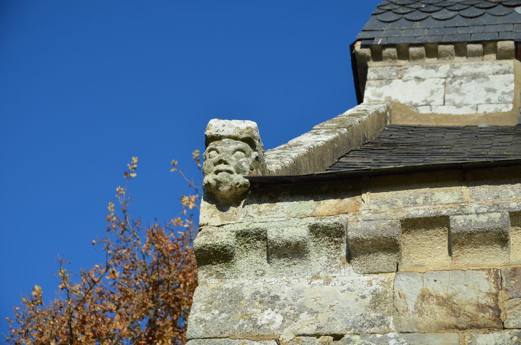 façade latérale sud, angle sud-ouest, détail