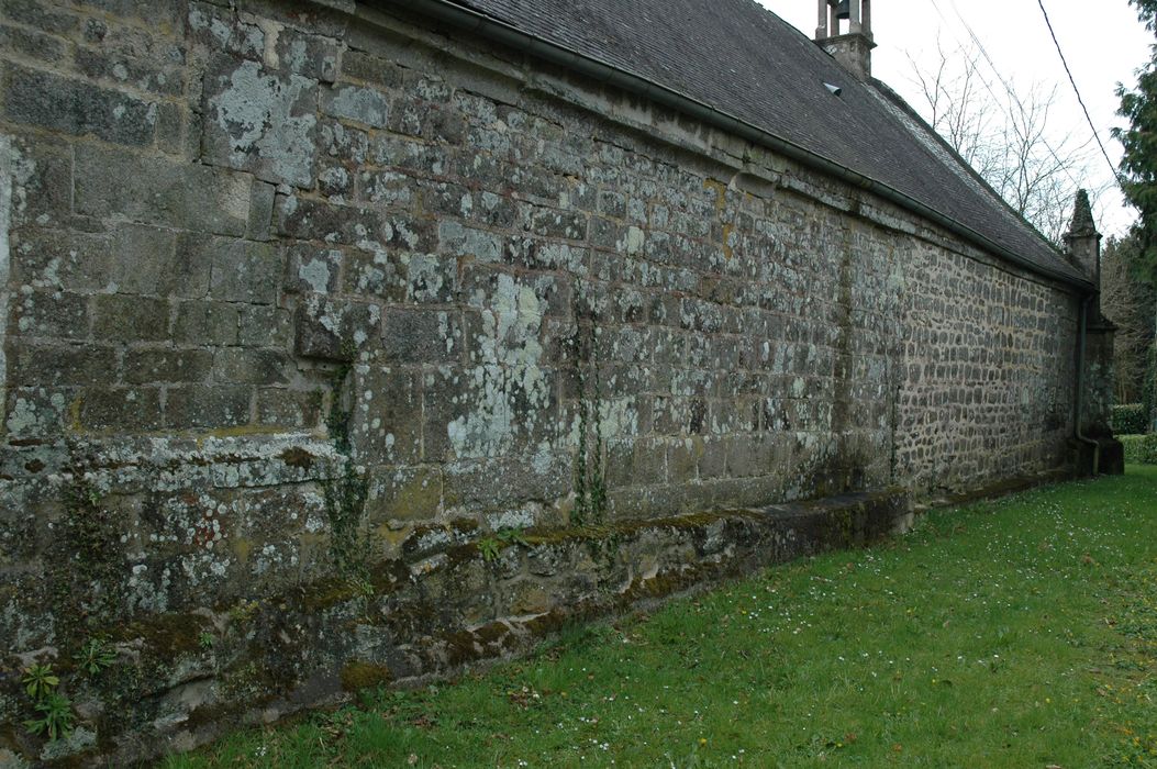 façade latérale nord, vue partielle