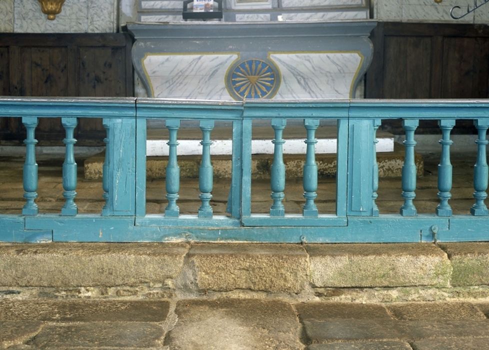 clôture de choeur (table de communion), vue partielle