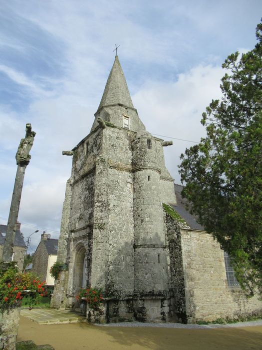 clocher, élévations sud et ouest