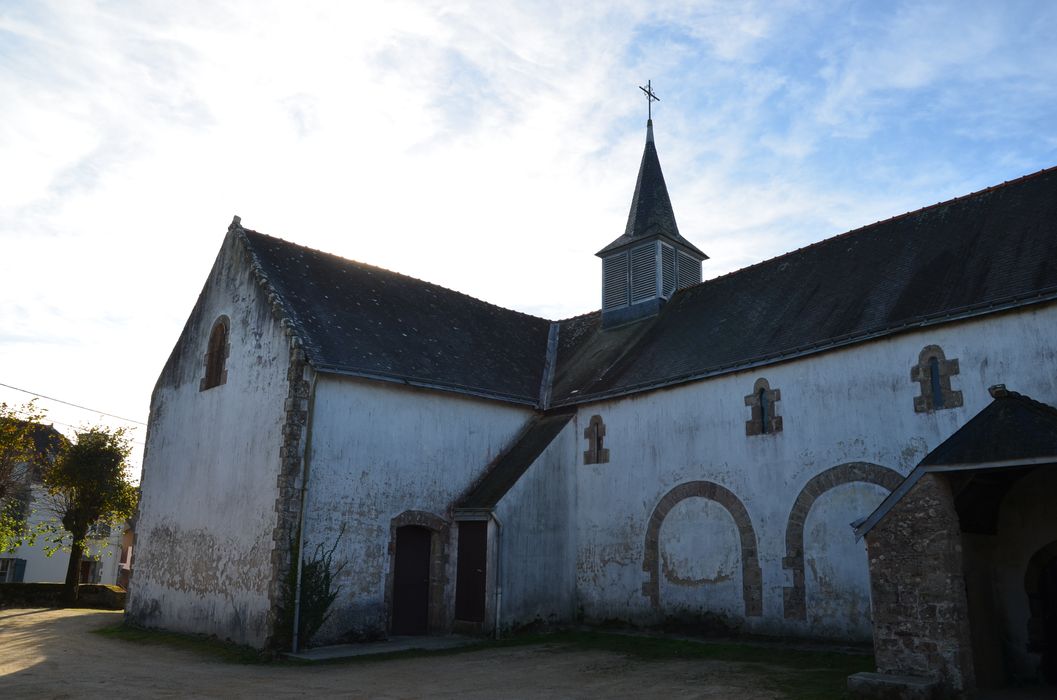 façade latérale nord, vue partielle