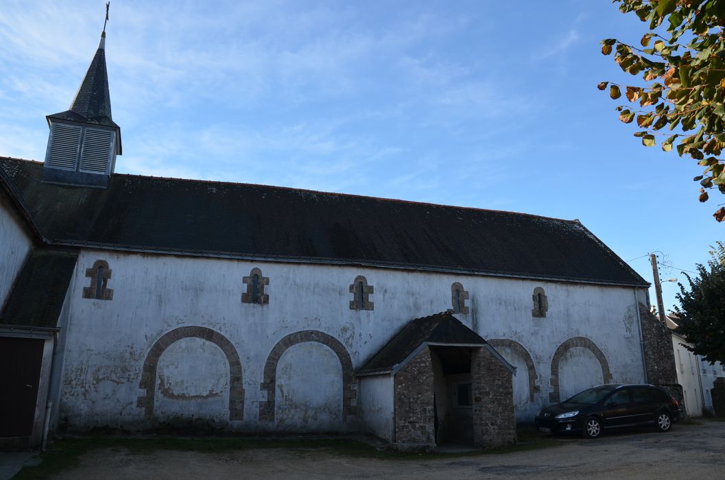 façade latérale nord, vue partielle