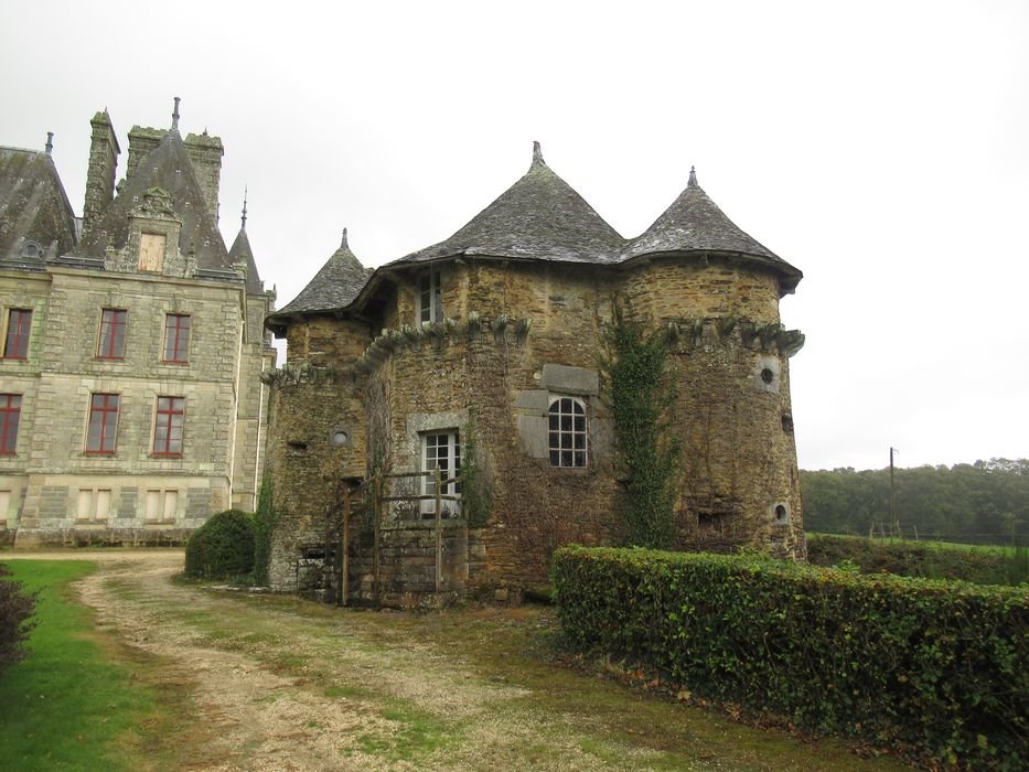 pavillon nord-est, façades sud-ouest nord-ouest