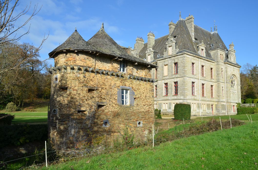pavillon nord-est, façade sud-est