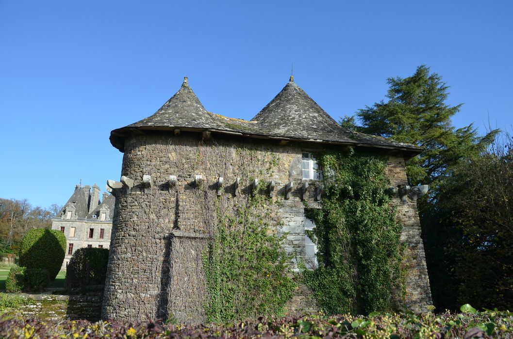 pavillon sud-est, façade sud-ouest