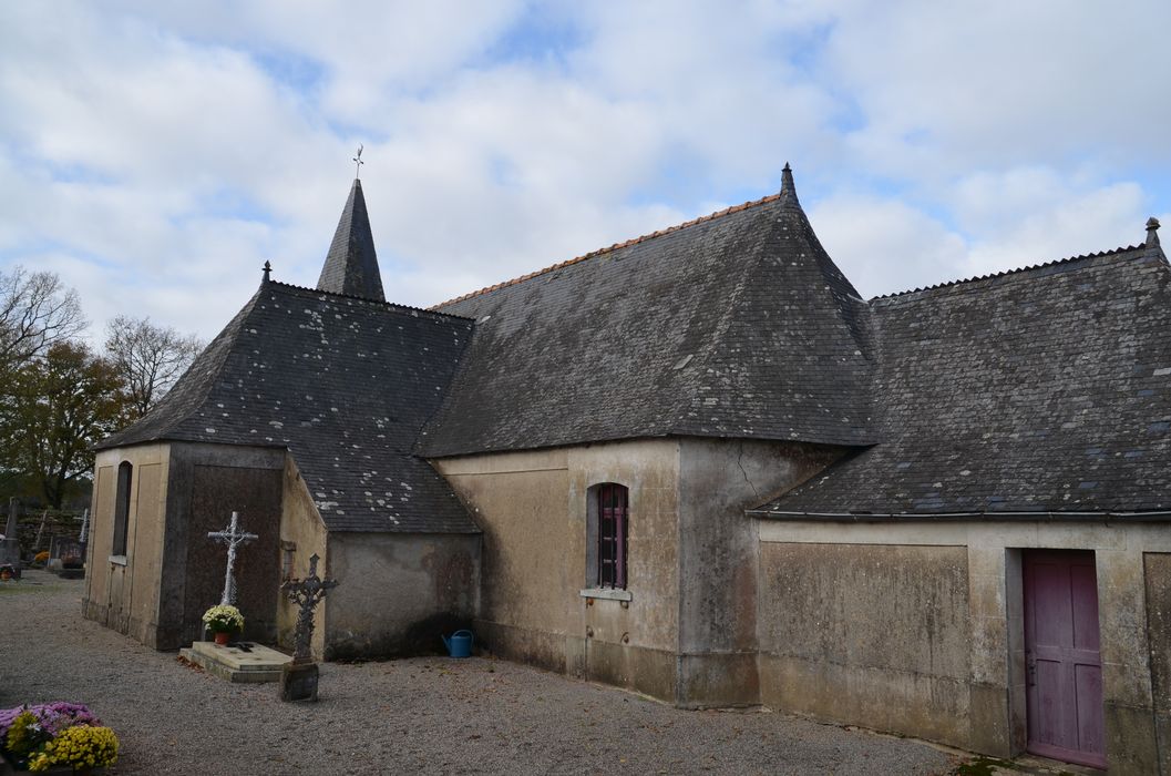 chapelle de la Haute-Bouxière, façade latérale sud