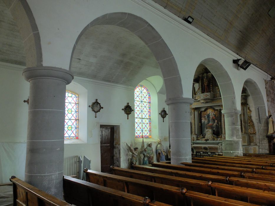 nef, grandes arcades nord