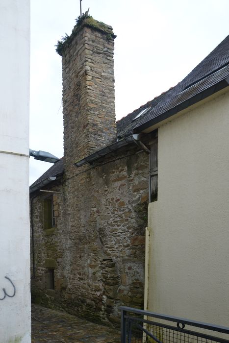 façade latérale sur la ruelle, vue partielle