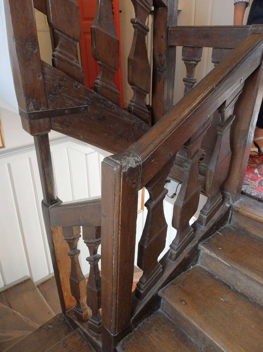 escalier, détail de la rampe