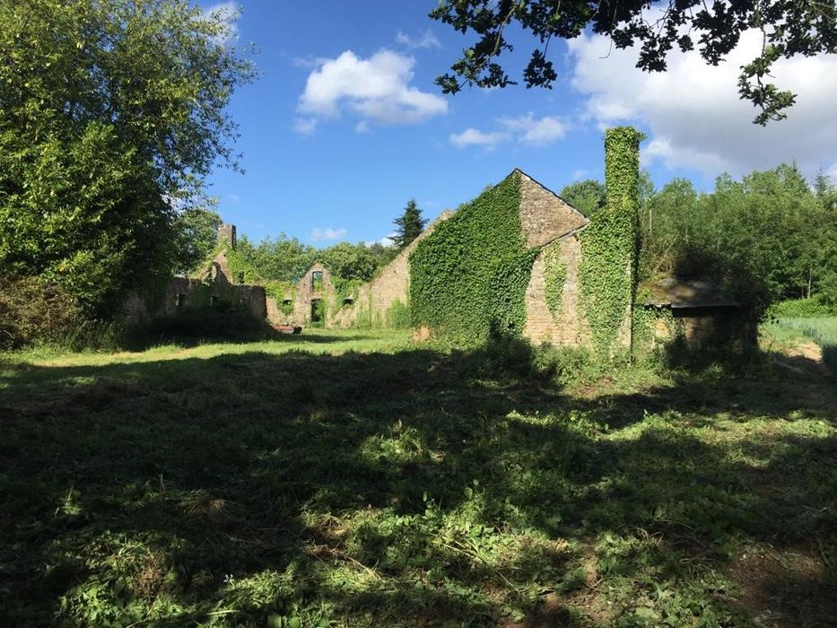 vestiges des bâtiments de ferme