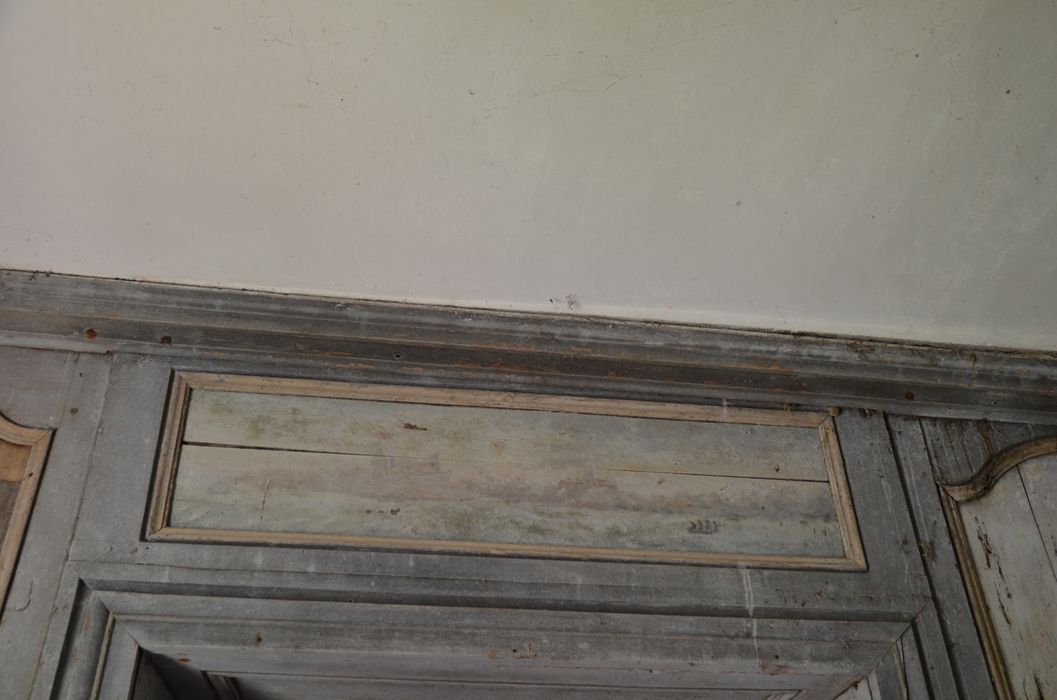 pavillon de chasse, détail du décor peint