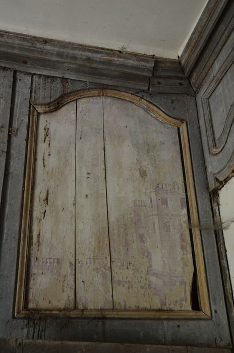 pavillon de chasse, détail du décor peint