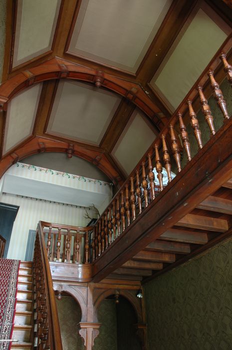 Château de la Villequéno : Escalier, vue partielle