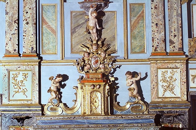 Tabernacle, exposition du maître-autel. - © Inventaire général, ADAGP  ; © Monuments historiques, 2000